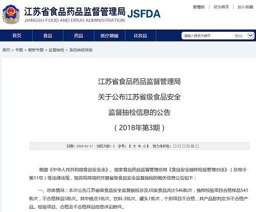 ����ʡʳҩ��֣���㡢���ϡ���ͷ��5����ʳƷ��Ʒ��첻�ϸ�