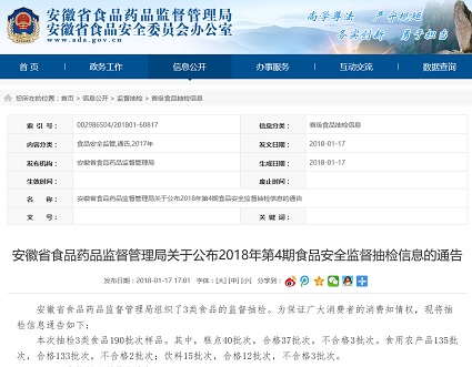 ����ʡʳҩ��ֳ��3��ʳƷ190������Ʒ ���ϸ�8����